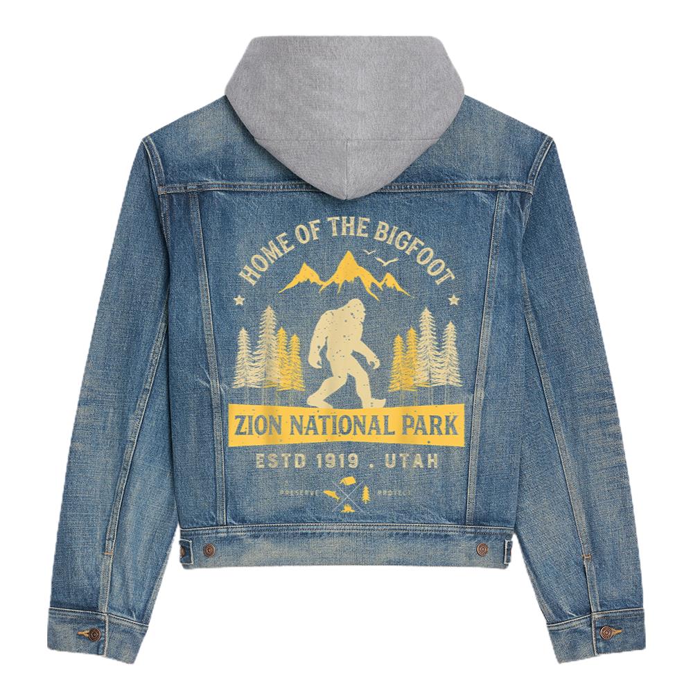 zion national park vintage bigfoot utah men women hooded denim jacket 7005 i475s.jpg