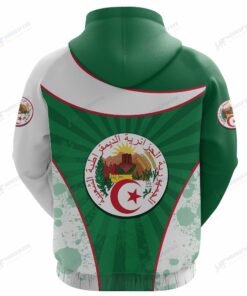Personalized Algeria Map - 3D Printed Pullover Hoodie