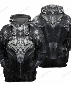 Personalized Chainmail Knight - 3D Printed Pullover Hoodie