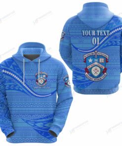 Personalized Custom Apifoou College Tonga Unique Version Blue - 3D Printed Pullover Hoodie