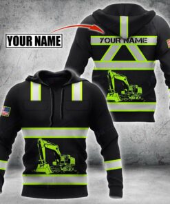 Personalized Custom Name Xt Excavator - 3D Printed Pullover Hoodie