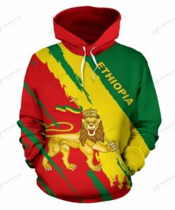 Personalized Ethiopia - 3D Printed Pullover Hoodie