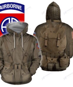 Personalized Nd Airborne Division Ww - 3D Printed Pullover Hoodie