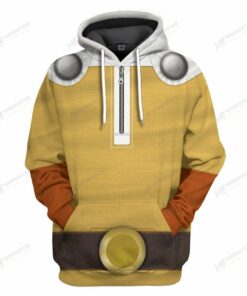 Personalized Saitama Onepunchman Custom - 3D Printed Pullover Hoodie