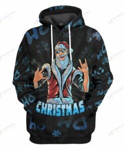 Personalized Santa Crazy Custom - 3D Printed Pullover Hoodie