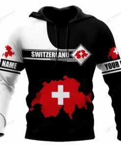 Personalized Switzerland - 3D Printed Pullover Hoodie