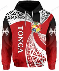 Personalized Tonga Distinctive Tongan Tapa Pattern - 3D Printed Pullover Hoodie