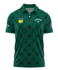 Personalized Golf Masters Tournament Green Argyle Pattern Callaway Style Classic - Polo Shirt