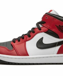 Air Jordan 1 Mid “Chicago Black Toe”