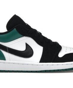 Jordan 1 Low White Black Mystic Green