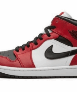 Jordan 1 Mid Chicago Black Toe 554724