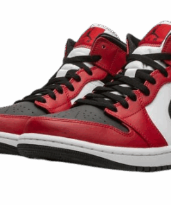Jordan 1 Mid Chicago Black Toe 554724