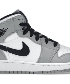 Jordan 1 Mid Light Smoke Grey (GS)