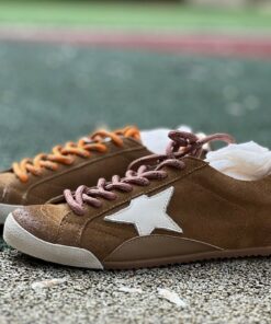 Golden Goose Stardan Brown Suede White Star Sneakers