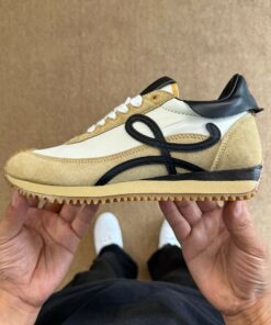 Loewe Flow Runner Sneakers White Beige Black