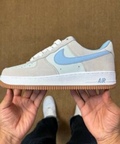 Nike Air Force 1 '07 LV8 Light Bone University Blue Gum Light Brown DX2650-001