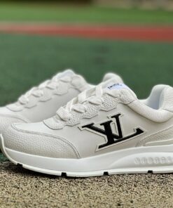 Louis Vuitton LV Runner Sneaker White Leather Black LV Monogram