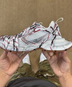 Balenciaga 3XL Sneaker White Red 734734 W3XL6 9110