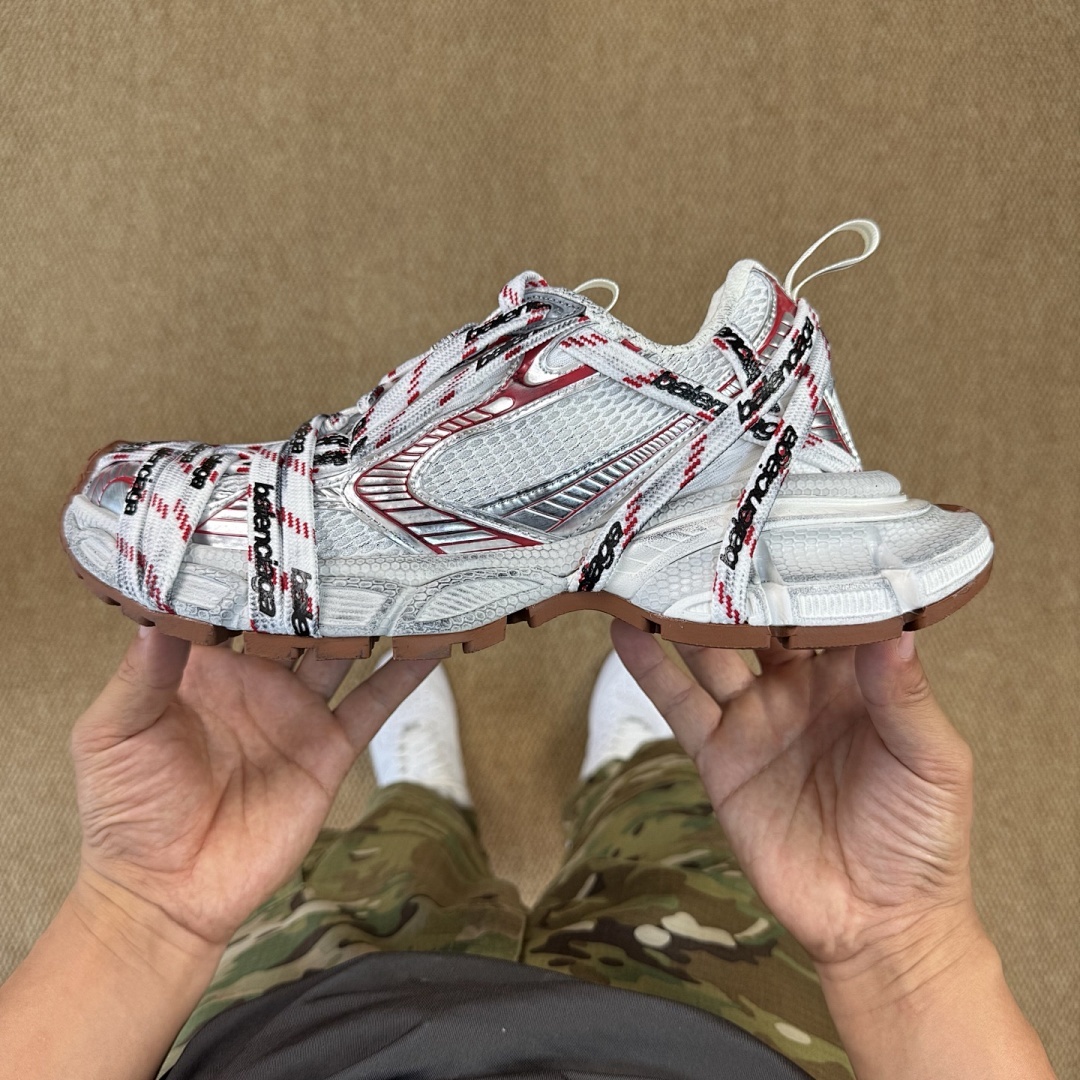Balenciaga 3XL Sneaker White Red 734734 W3XL6 9110