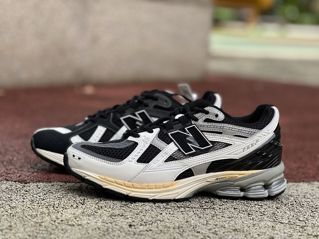 New Balance 1906R Black with White and Silver M1906RBB