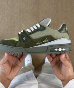 Louis Vuitton LV Trainer Sneaker Khaki Green 1A9Z6L