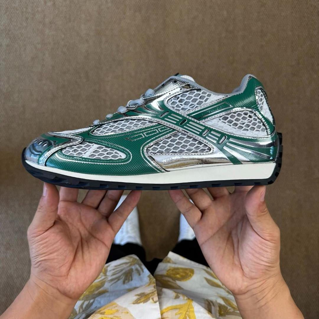 Balenciaga 3XL Trainer Metallic Green Silver
