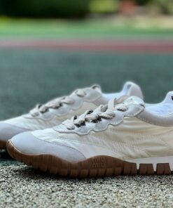 Miu Miu Nylon and Suede Chunky Sole Trainers