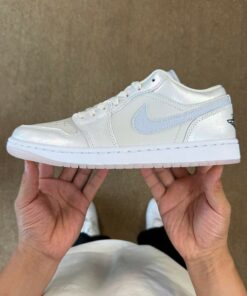 Air Jordan 1 Low SE White Iridescent Pink Foam Light Blue DX4376-180