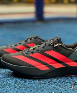 Adidas Adizero Evo SL Running Shoes Black Solar Red