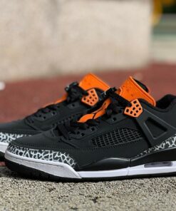 Jordan Spizike Low Black Team Orange Anthracite White FV0748-008