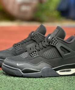 Air Jordan 4 Black Mini Swoosh