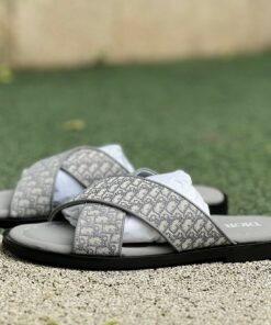 Dior Alpha Sandal Gray Dior Oblique Jacquard