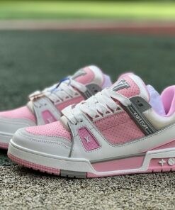 Louis Vuitton LV Trainer Sneaker Pink White