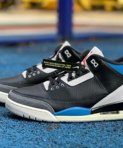 Air Jordan 3 Retro Black Cement Blue Sail