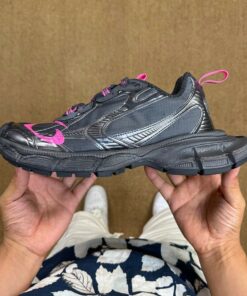 Balenciaga Runner Sneaker Anthracite Metallic Silver Hot Pink