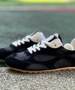 L.L.Bean Court Runner Sneakers, Suede and Nylon - Carbon Black