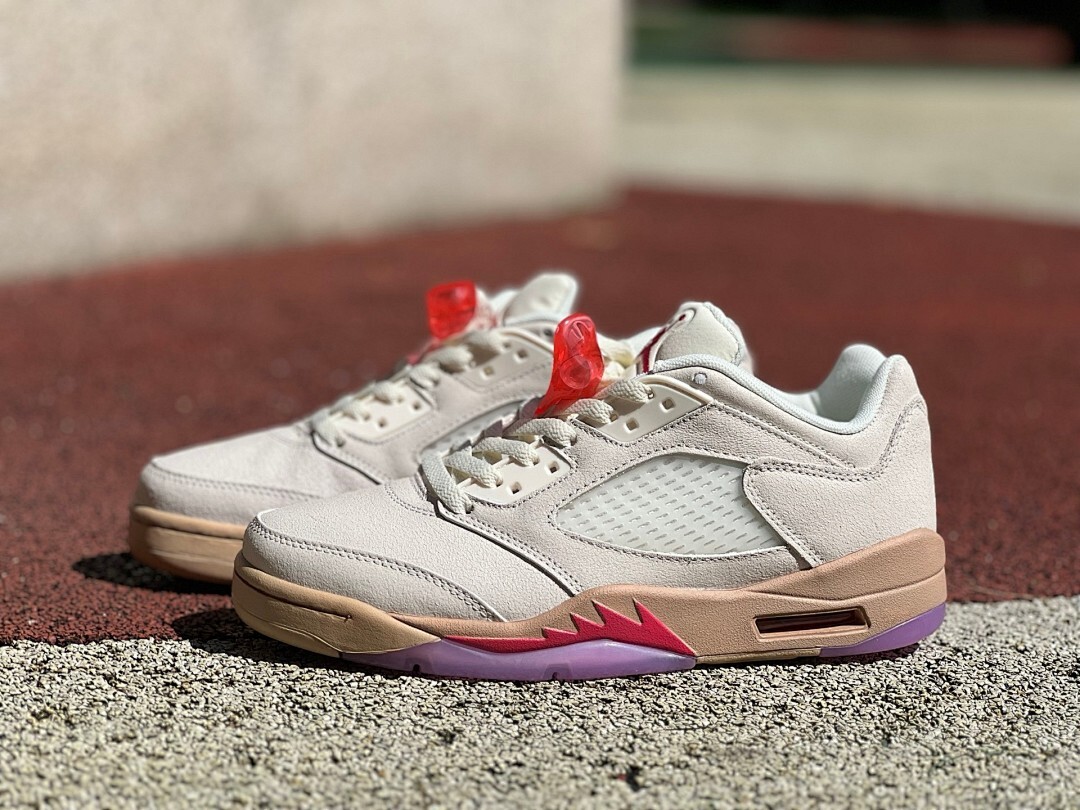 Air Jordan 5 Low Light Orewood Brown Crimson Bliss Plum Fog FJ4563-100