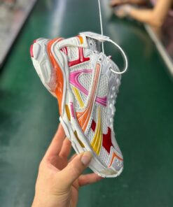 Balenciaga Runner Trainers White Pink Yellow Red 677403 W3RBN 9069