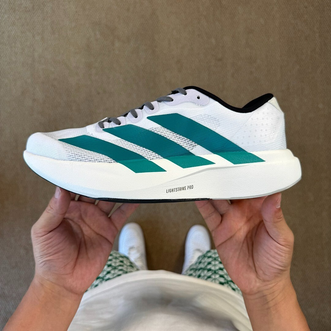 Adidas Adizero SL Shoes HQ1258 Cloud White / Dark Green / Core Black