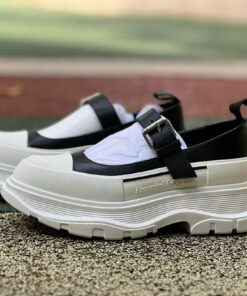 Alexander McQueen Tread Slick Mary Jane Black and White 757885W4WBC1070