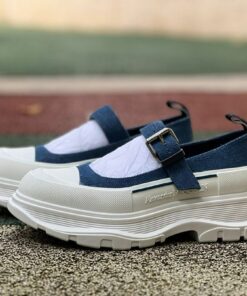 Alexander McQueen Punk Mary Jane Denim Shoes