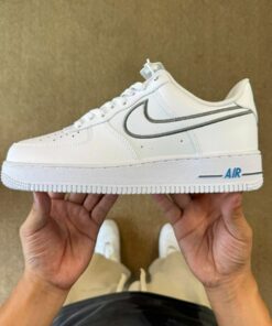 Nike Air Force 1 '07 White Wolf Grey Hyper Royal CW7577-101