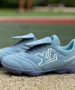 Louis Vuitton Light Blue Monogram Turf Soccer Shoes
