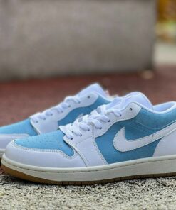 Air Jordan 1 Low SE Washed Denim Light Marine White Gum Yellow DR6970-400