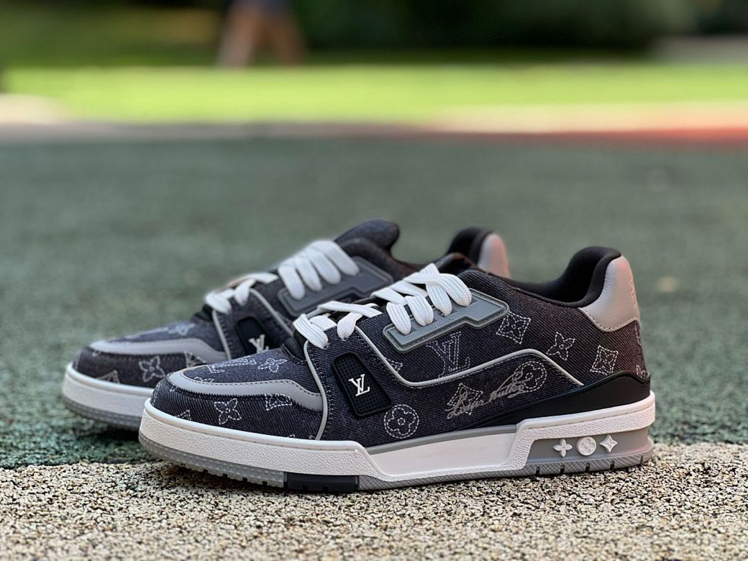 Louis Vuitton LV Trainer Sneaker Monogram Denim 1A8K90