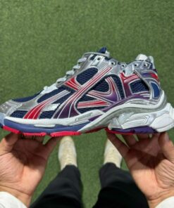 Balenciaga Runner Sneakers Navy Red Silver Purple 677403 W3RBN 4290