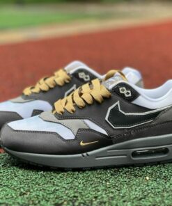 Nike Air Max 1 Patta Waves Dark Grey Light Blue Gold