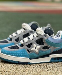 Louis Vuitton LV Trainer Sneaker Blue Grey