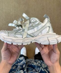 Balenciaga Runner Sneaker Ribbon Laces Light Grey