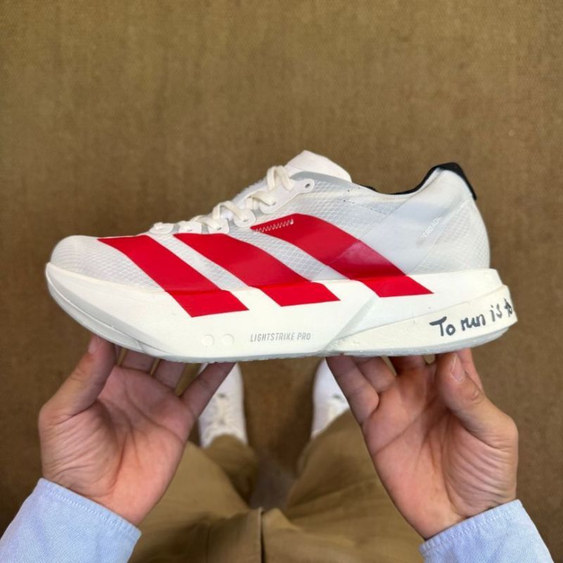 Adidas Adizero Adios Pro 3 GW8472 Cloud White / Solar Red / Core Black
